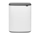 Brabantia BO Touch Bin 2 x 30L in White - Image 01