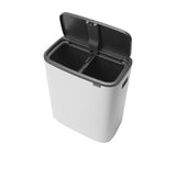 Brabantia BO Touch Bin 2 x 30L in White - Image 04