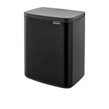 Brabantia BO Waste Bin 12 Litre Matt in Black - Image 01