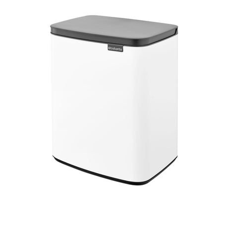 Brabantia BO Waste Bin 12 Litre in White - Image 01