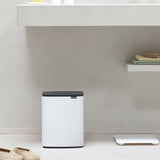 Brabantia BO Waste Bin 12 Litre in White - Image 02