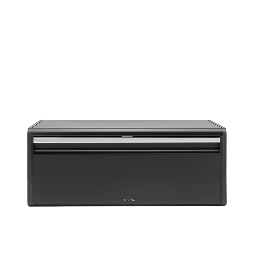 Brabantia Fall Front Bread Bin Matt in Black - Image 01