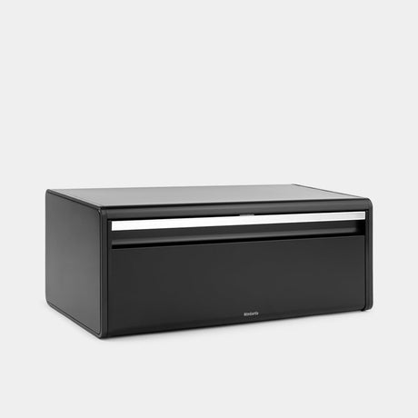 Brabantia Fall Front Bread Bin Matt in Black - Image 02