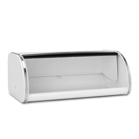 Brabantia Roll Top Bread Bin Large Steel in White - Image 02