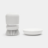 Brabantia Soap Dispensing Dish Brush Light Grey - Image 02