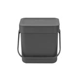 Brabantia Waste Bin Sort & Go 3 Litre Grey - Image 01