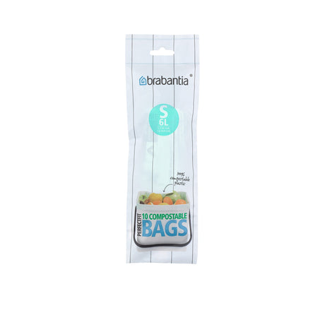 Brabantia PerfectFit Compostable Bin Liner Code S 10 Bags - Image 01