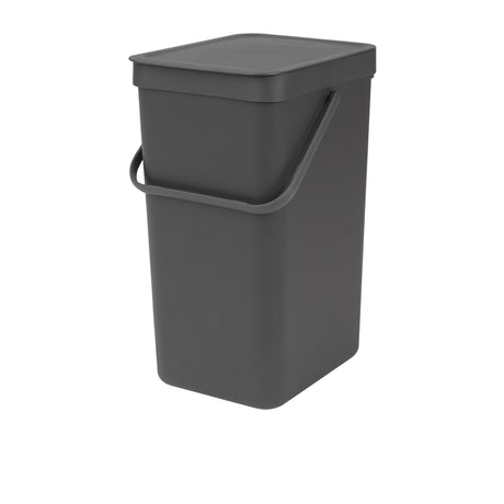 Brabantia Waste Bin Sort & Go 16L Grey - Image 01