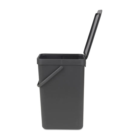 Brabantia Waste Bin Sort & Go 16L Grey - Image 02