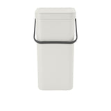 Brabantia Sort & Go Waste Bin 16 Litre Light Grey - Image 01