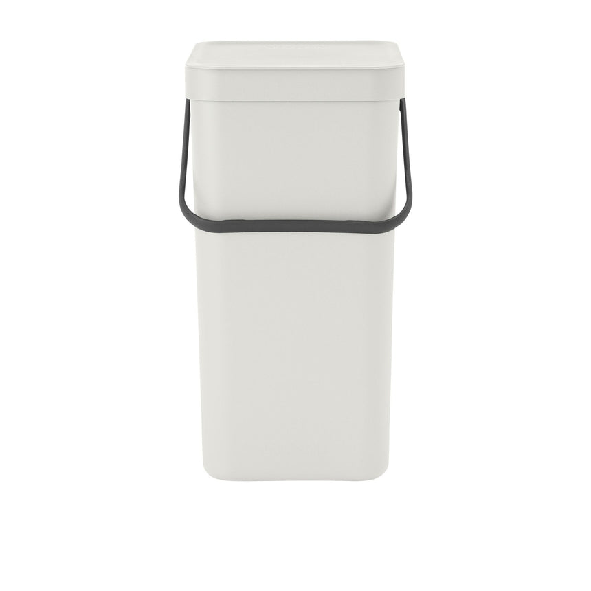 Brabantia Sort & Go Waste Bin 16 Litre Light Grey - Image 01