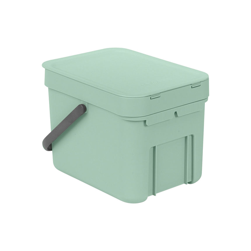 Brabantia Sort & Go Waste Bin 6 Litre Jade Green - Image 03