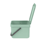 Brabantia Sort & Go Waste Bin 6 Litre Jade Green - Image 05