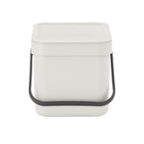 Brabantia Sort & Go Waste Bin 6 Litre Light Grey - Image 03