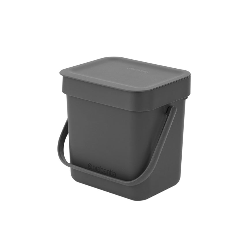 Brabantia Waste Bin Sort & Go 3 Litre Grey - Image 02