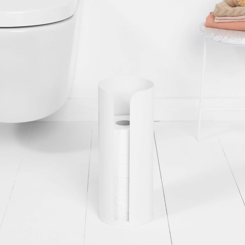 Brabantia Toilet Roll Dispenser in White - Image 03