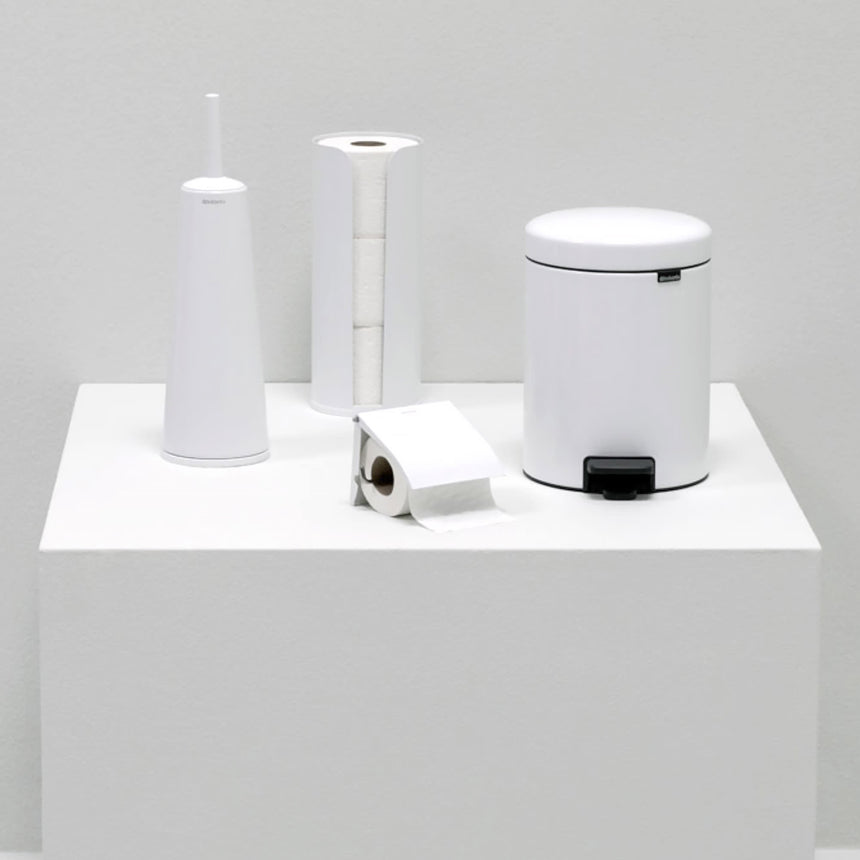 Brabantia Toilet Roll Dispenser in White - Image 05