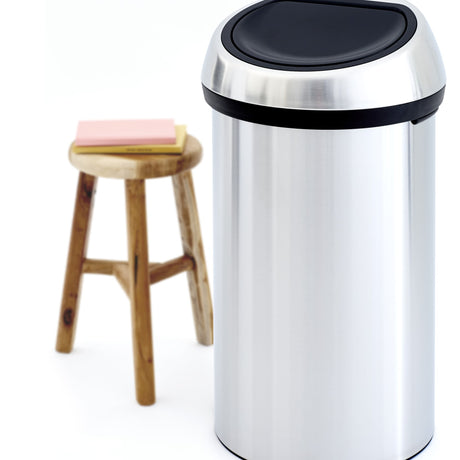 Brabantia Touch Bin  60L Metallic Grey - Image 02