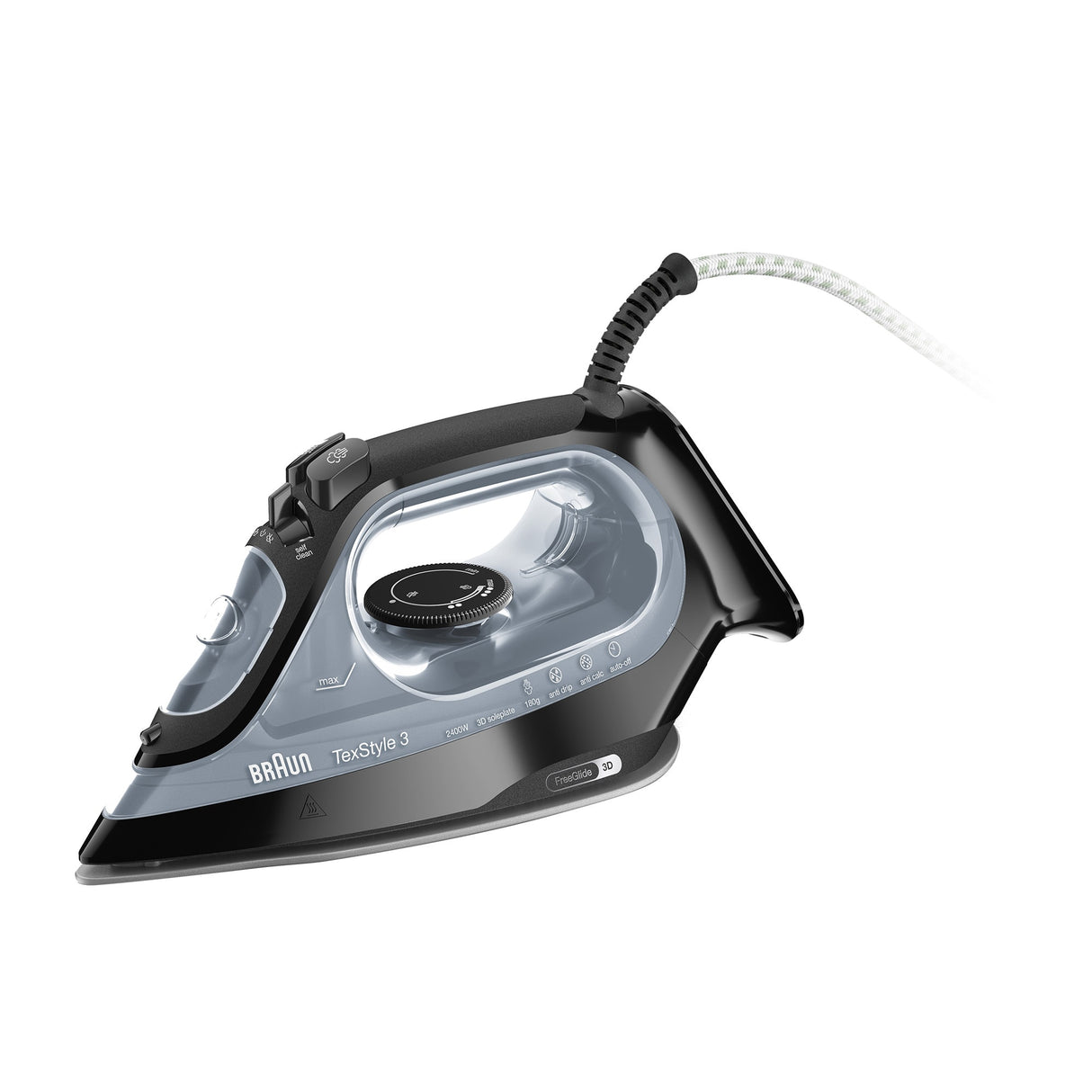 Braun Texstyle 3 SI3055BK Steam Iron in Black - Image 01