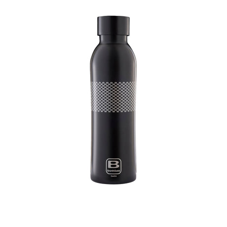 Bugatti B Bottle Double Wall Insulated Drink Bottle B-Pattern 500ml Black - Image 01