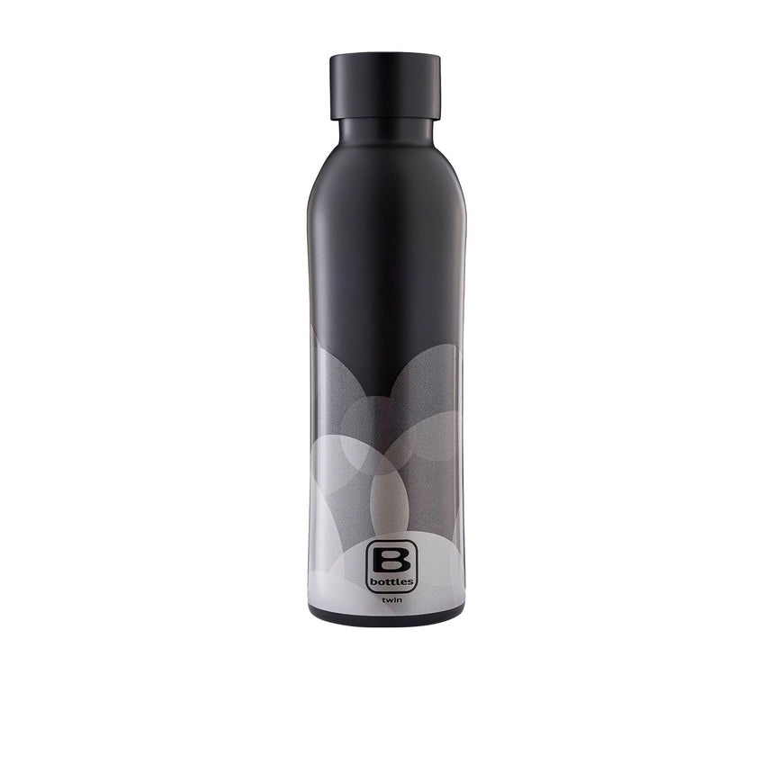 Bugatti B Bottle Double Wall Insulated Drink Bottle Circle Fade 500ml Black - Image 01