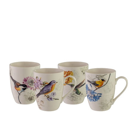 Bundanoon Coupe Mug 355ml Set of 4 Birdsong - Image 01