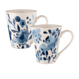 Bundanoon Conical Mug 414ml Sapphire Blooms Set of 4 - Image 02