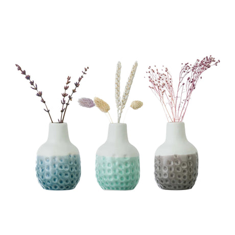 Burgon & Ball Dotty Mini Vase Set of 3 - Image 01