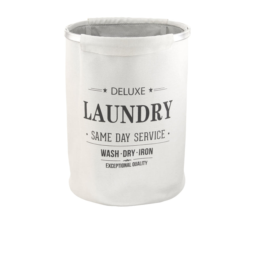 Butlers Capri Round Laundry Hamper Natural - Image 01