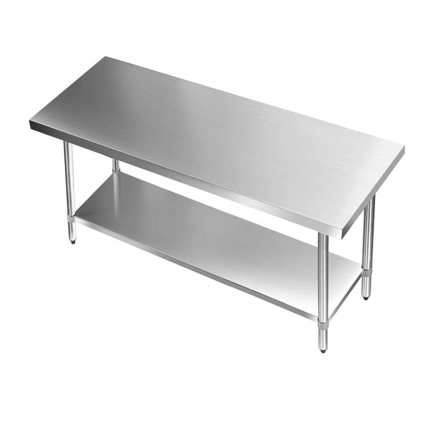 Cefito 430 Stainless Steel Kitchen Bench 152.4x61cm - Image 02