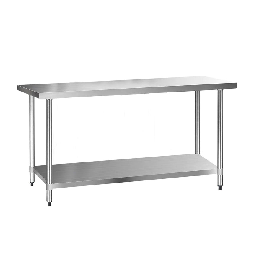 Cefito 304 Stainless Steel Kitchen Bench 182.9x61cm - Image 01