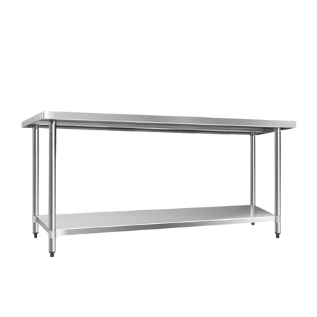 Cefito 304 Stainless Steel Kitchen Bench 182.9x61cm - Image 02