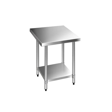 Cefito Square 430 Stainless Steel Kitchen Bench 76cm - Image 02