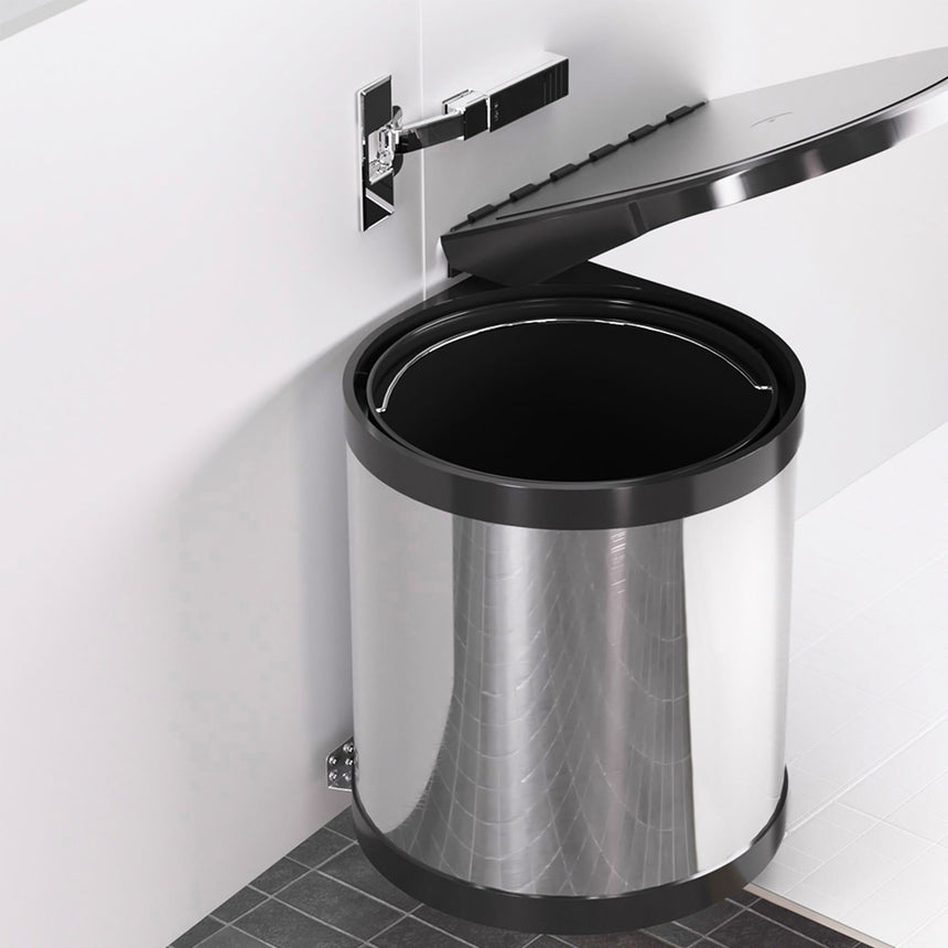 Cefito Stainless Steel Pull Out Bin 12L - Image 02