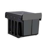 Cefito Pull Out Dual Bin 15L+15L Black - Image 05