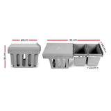 Cefito Pull Out Dual Bin 15L+15L Grey - Image 06