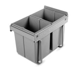 Cefito Pull Out Dual Bin 20L+20L Grey - Image 04