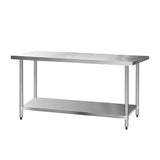 Cefito 430 Stainless Steel Kitchen Bench 182.9x76.2cm - Image 01