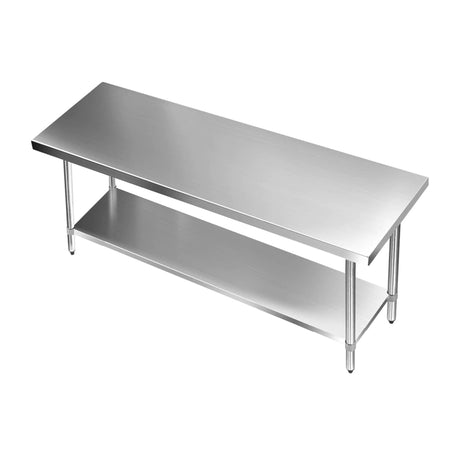 Cefito 430 Stainless Steel Kitchen Bench 182.9x76.2cm - Image 02