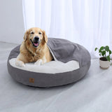 Charlie's Snookie Hooded Calming Dog Bed Small Grey - Image 02