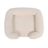 Charlie's Teddy Fleece Orthopedic Memory Foam Sofa Dog Bed Medium Cream - Image 04