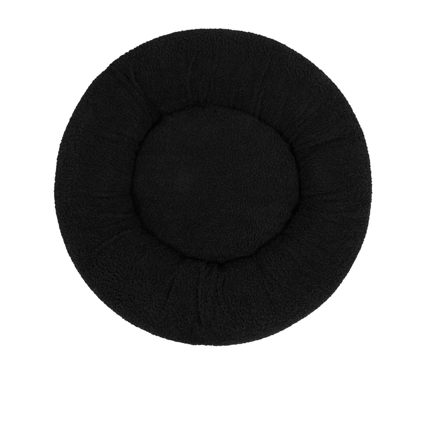 Charlie's Teddy Fleece Round Calming Dog Bed Large Charcoal - Image 06