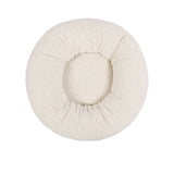 Charlie's Teddy Fleece Round Calming Dog Bed Small Cream - Image 06