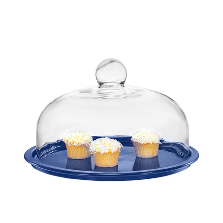 Chasseur La Cuisson Cake Platter with Lid 26cm Sky in Blue - Image 01