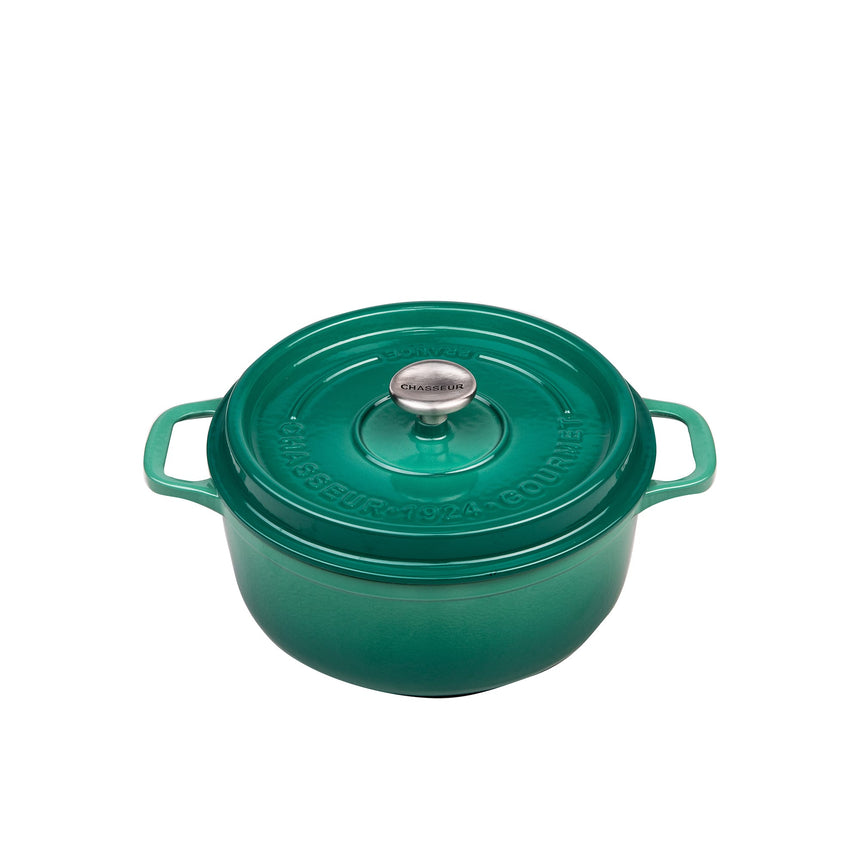 Chasseur Gourmet Round French Oven 24cm 4 Litre Jade - Image 01