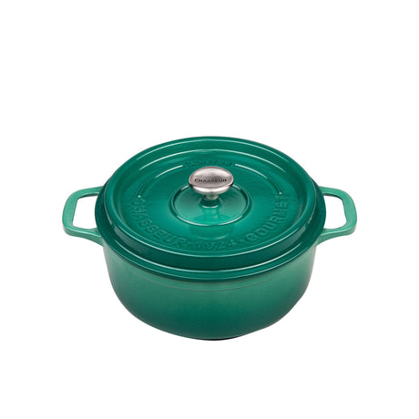 Chasseur Gourmet Round French Oven 26cm - 5 Litre Jade - Image 01