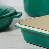 Chasseur Rectangular Roasting Pan 40x26cm Emerald Green - Image 04