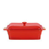 Chasseur La Cuisson Rectangular Dish with Lid 40x23cm Inferno in Red - Image 01