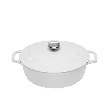 Chasseur Oval French Oven 27cm 4L Brilliant White - Image 01