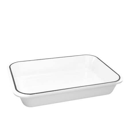 Chasseur Brilliant White Roasting Dish 40cm x 26cm - Image 02